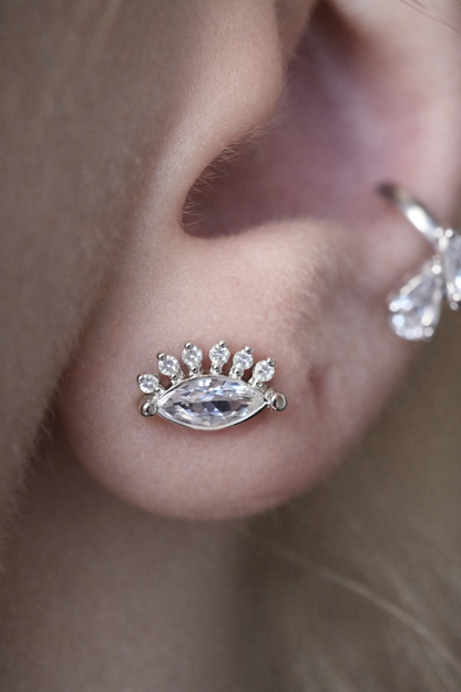 Kensington Eye Earrings - Rubielle London