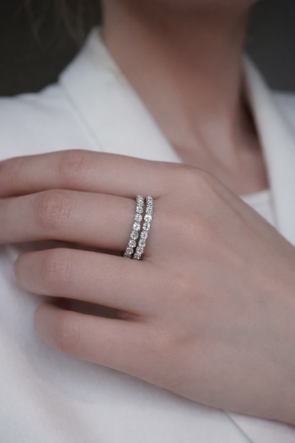 Belgravia Duo Band Stack Ring
