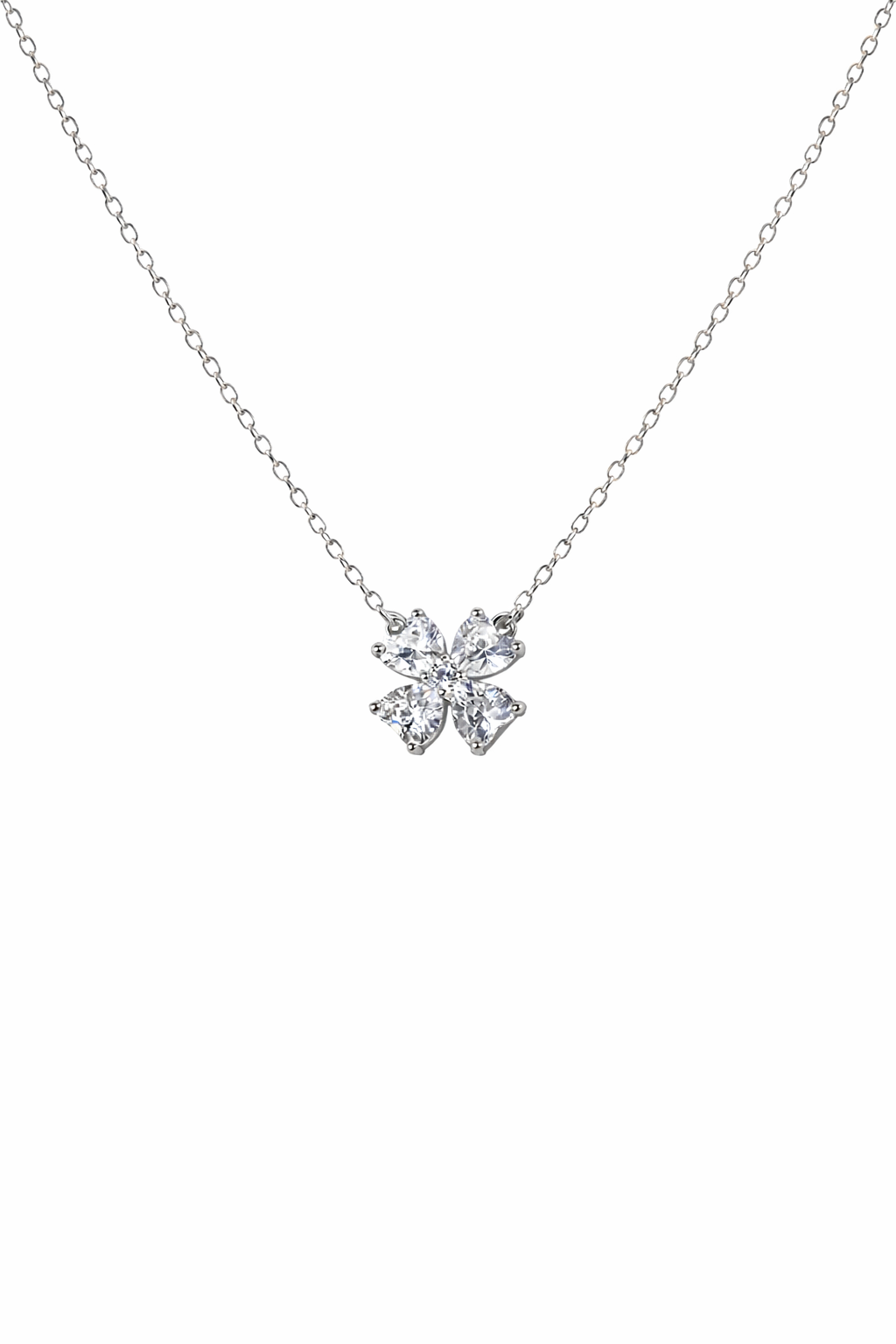 Albion Clover Crystal Necklace