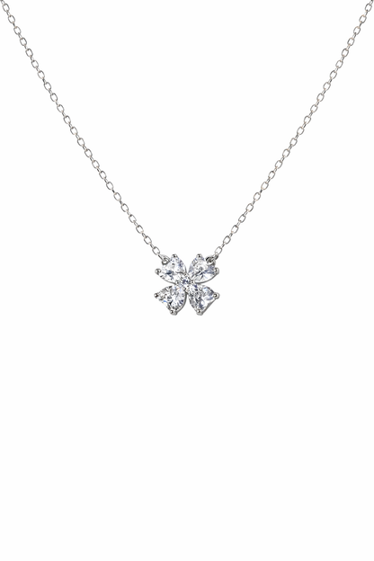 Albion Clover Crystal Necklace