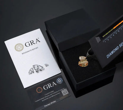 Dynasty Moissanite Ring — 18k Gold Vermeil
