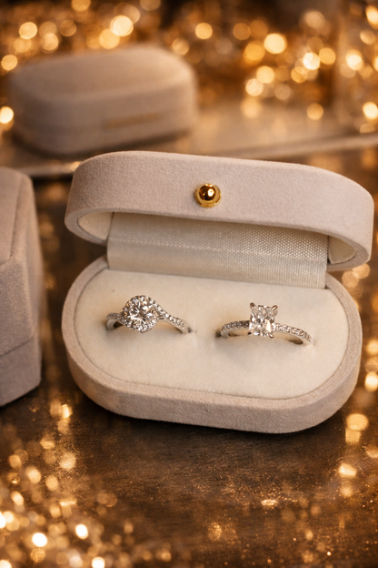 Highgrove Emerald-cut Moissanite Ring