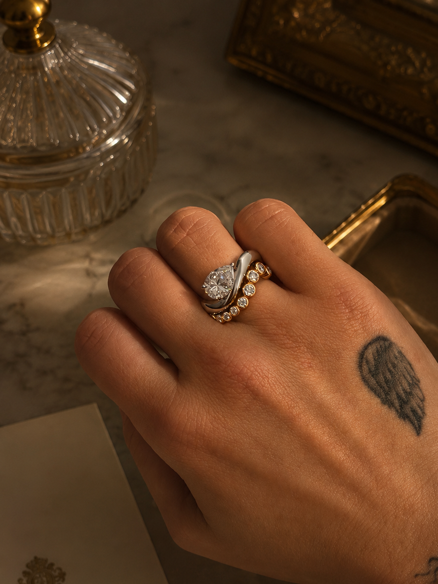 Dynasty Sovereign Moissanite Ring - 2.96ct