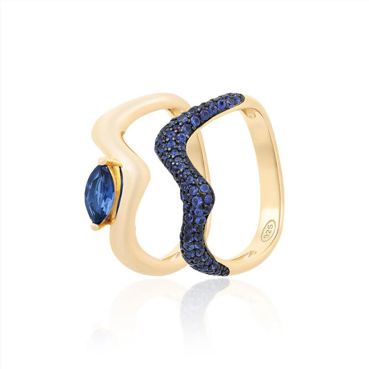 Selene Sapphire Blue Ring