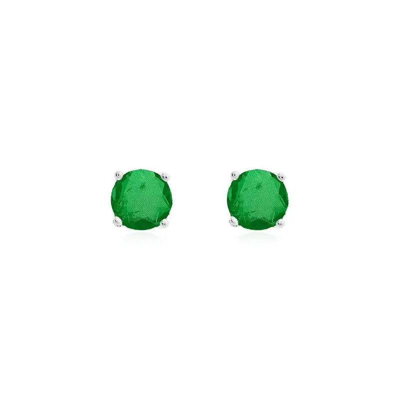 Chelsea 12mm Emerald Fusion Studs