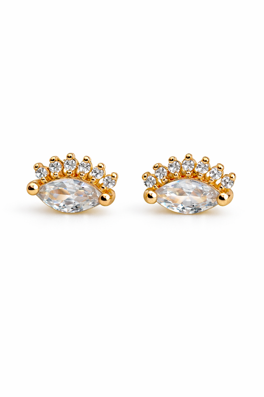 Kensington Eye Earrings – 18k Gold