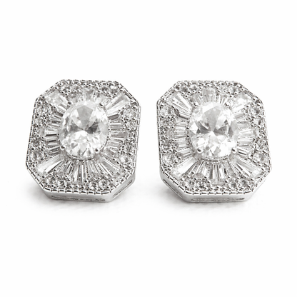 Victoria Crown Stud Earrings - Rubielle London