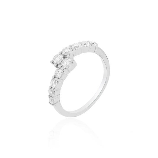 Windsor Cascade Moissanite Ring