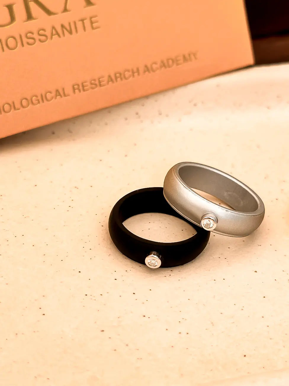 Active Black — Moissanite Ring