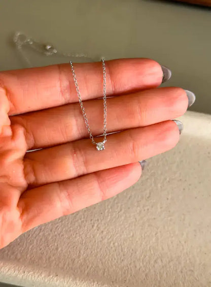Chelsea Solitaire Necklace 5mm