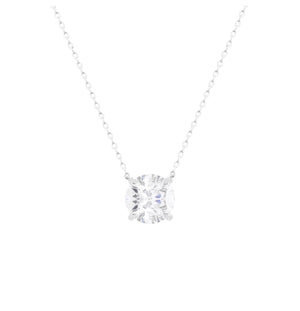 Chelsea Solitaire Necklace 8mm - Rubielle London