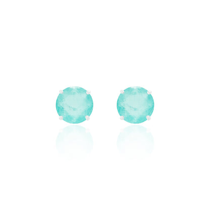Chelsea 10mm Natural Colombian Emerald Studs