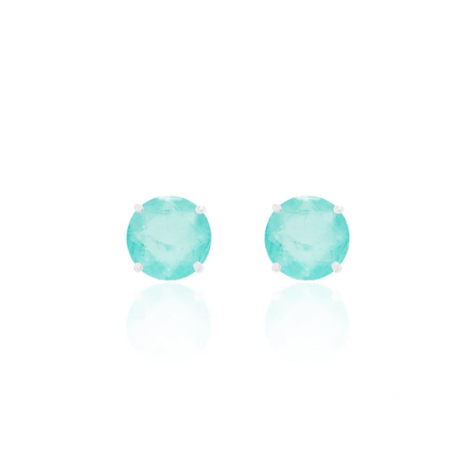 Chelsea 10mm Natural Colombian Emerald Studs