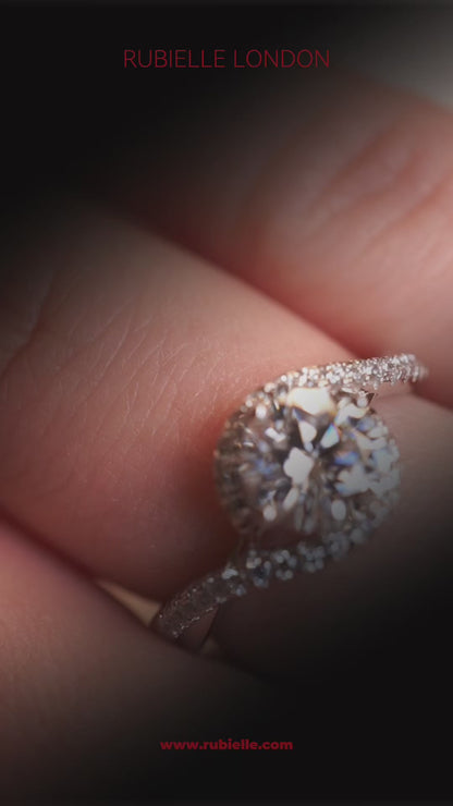 Highgrove Emerald-cut Moissanite Ring