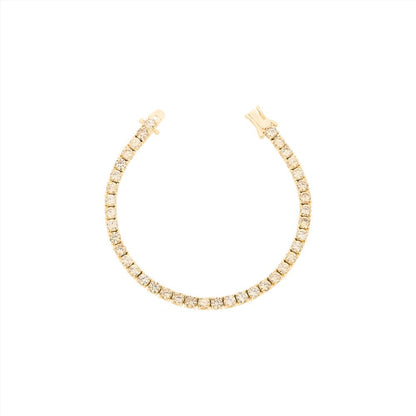 The Mayfair Champagne Tennis Bracelet - 18k Gold Vermeil