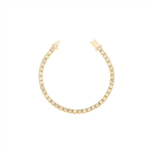 The Mayfair Champagne Tennis Bracelet - 18k Gold Vermeil