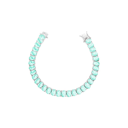Muzo 6mm Natural Colombian Emerald Riviera Bracelet
