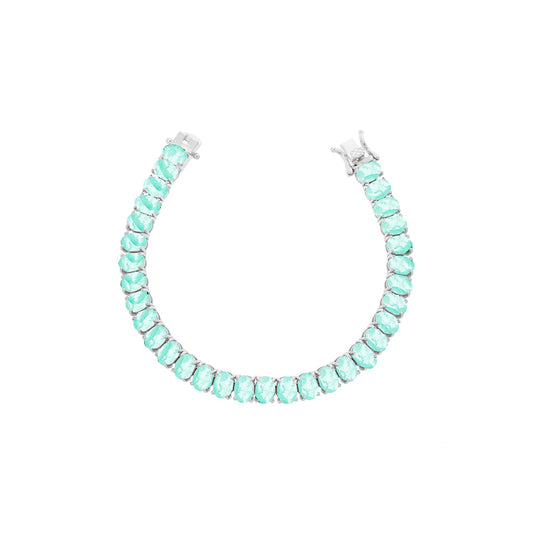 Muzo 6mm Natural Colombian Emerald Riviera Bracelet
