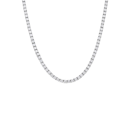 Lumière Tennis Necklace | Natural White Sapphire