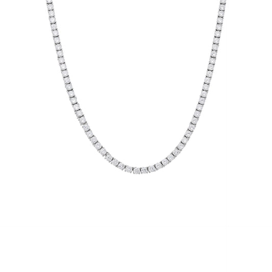 Lumière Tennis Necklace | Natural White Sapphire