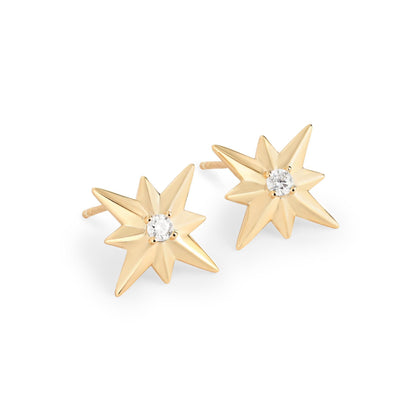 North Star Moissanite Studs