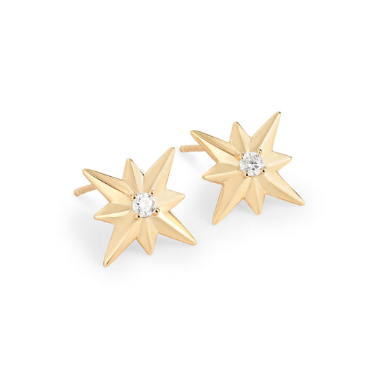 North Star Moissanite Studs